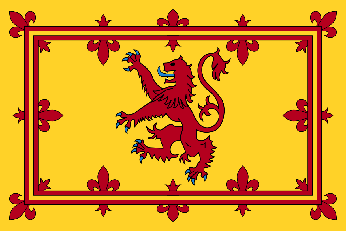 Image of the Royal Standard, also known as the Lion-Rampant.